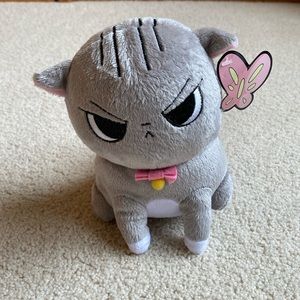 Angry cat plushie